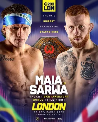 Cage Warriors 203: Maia vs. Sarwa