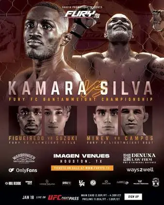 Fury FC 113: Kamara vs. Silva