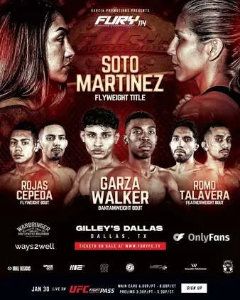 Fury FC 114: Soto vs. Martinez
